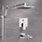 Tub and Shower Faucet Set with Handheld and Rain Shower Head